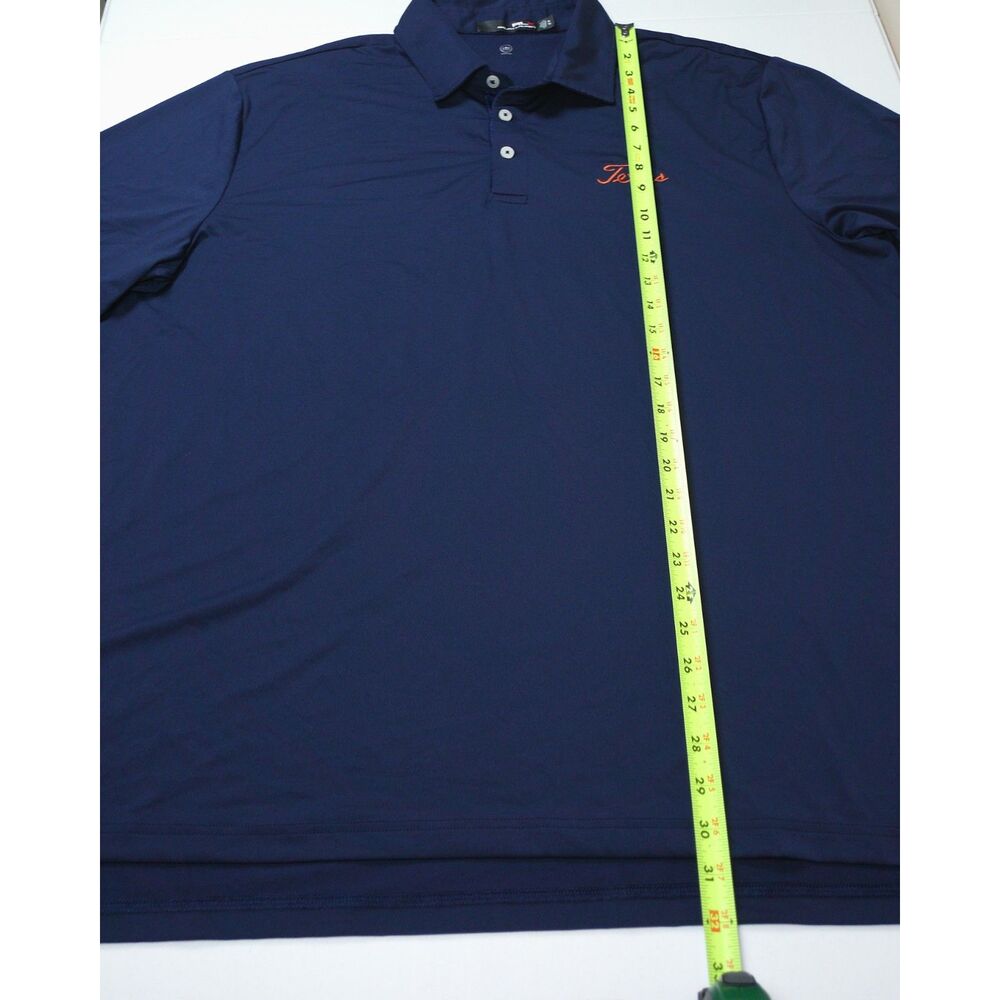 RLX Ralph Lauren Texas Golf Polo Mens XL Navy Blue Wicking Stretch Performance - Picture 8 of 11